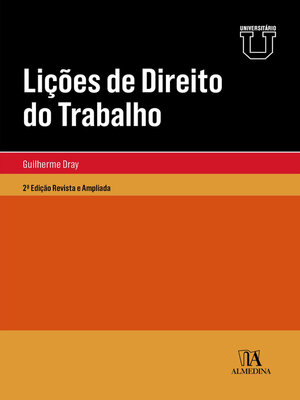 cover image of Lições de Direito do Trabalho--2ª Edição